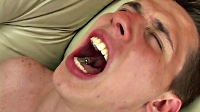 Anderson makes it clear he wants to bang Gaston, and once these two Latin twinks are behind closed doors they go for each other. On a sofa, the two kiss and strip naked, before Gaston starts sucking Anderson's big uncut cock.