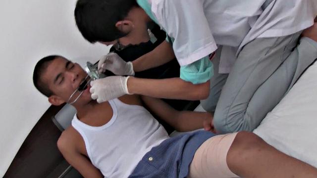 Petite Asian fucks ass of doctor in home medical visit