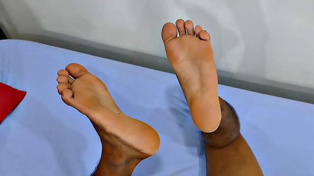 tight bodied cute Asian twink makes his gay Asian porn debut with this solo male feet scene. Rizal seems to be about perfect in every way. cute face, lean toned body, big cock, and the kicker is his perfect Asian feet.