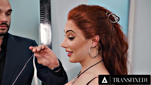 TRANSFIXED - Redhead Fashionista Ariel Demure Wants To Taste A Hung Designer's Dick