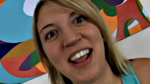 Petite blonde slut gobbles cock