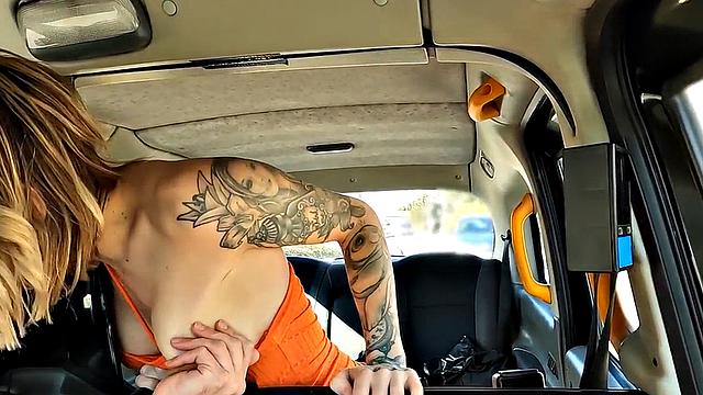 Big Titted Cab Babe Banged Hardcore by Perverted Fucker