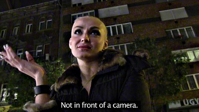 Public stairwell babe gets her ass drilled in POV with a smile