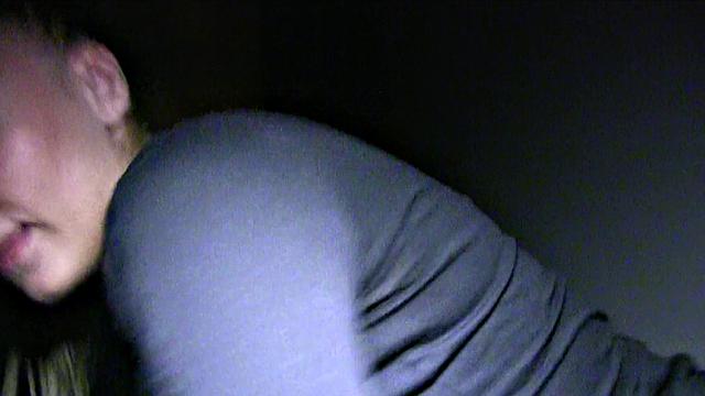 Public stairwell babe gets her ass drilled in POV with a smile