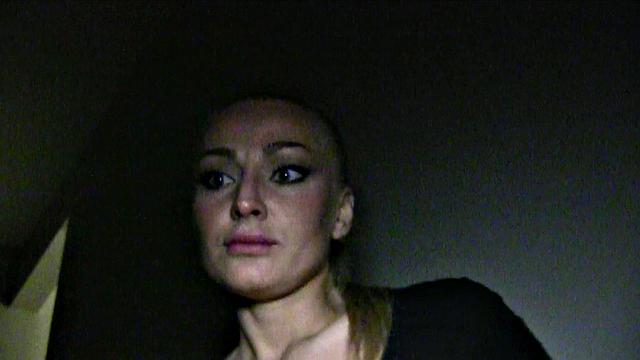 Public stairwell babe gets her ass drilled in POV with a smile