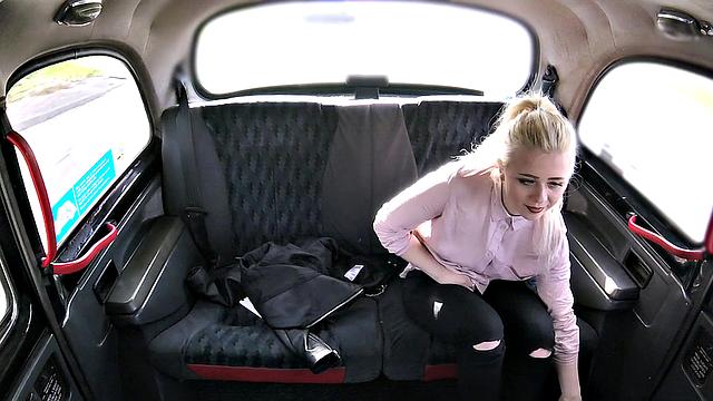 Shy blonde teen with natural tits gets fucked hard in reverse cowgirl and cowgirl positions