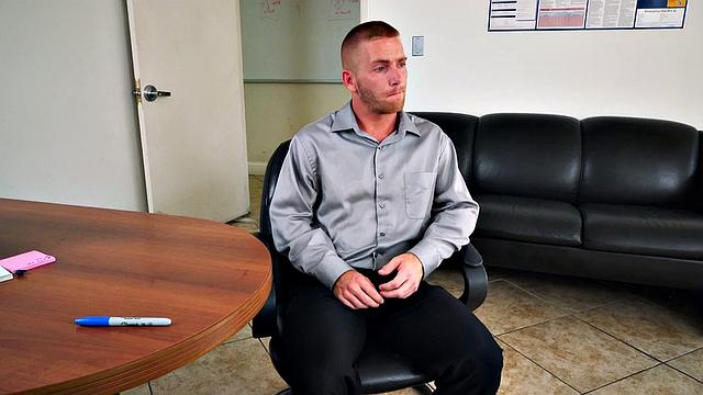 A hairy boss take control in the office and pound his employee's ass