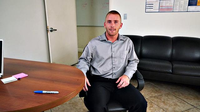 A hairy boss take control in the office and pound his employee's ass