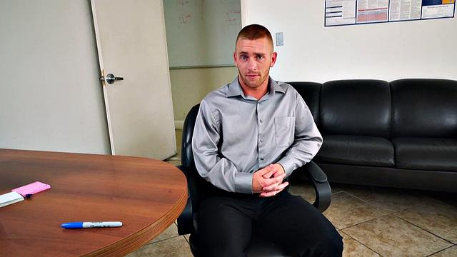 A hairy boss take control in the office and pound his employee's ass