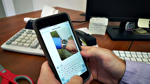 A hairy boss take control in the office and pound his employee's ass