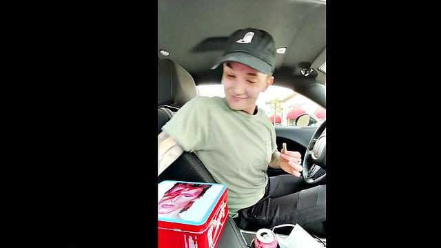 Softcore TS 21yo with babe in BTS scene