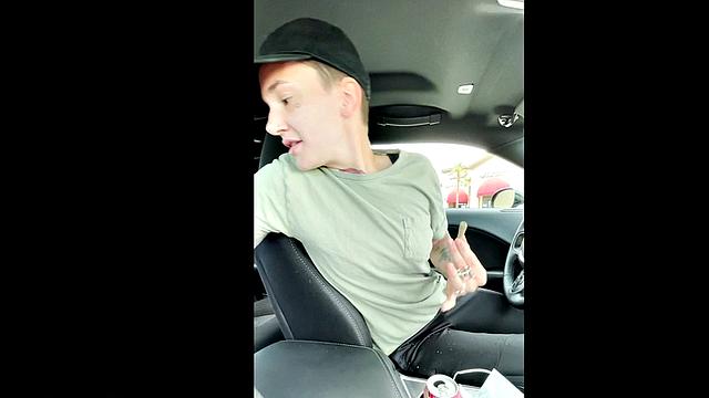 Softcore TS 21yo with babe in BTS scene