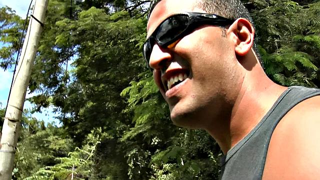 Latina hottie with big tits and a bald pussy gets wild in the pool