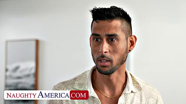 Busty Sasha Pearl gets pussy worked on by friend's boyfriend