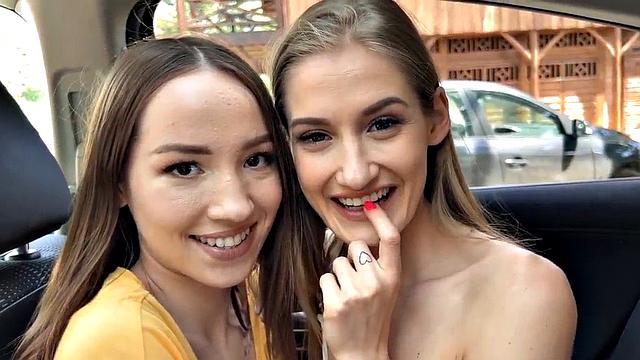 Voyeur watches and touches public cuddling in car