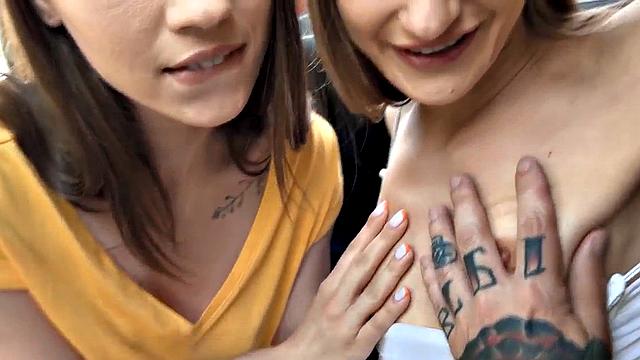 Voyeur watches and touches public cuddling in car