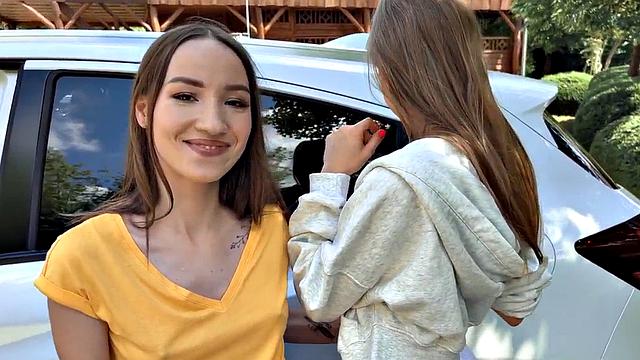 Voyeur watches and touches public cuddling in car