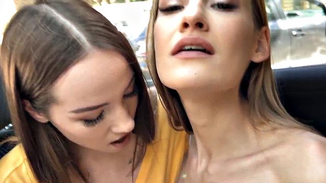 Voyeur watches and touches public cuddling in car