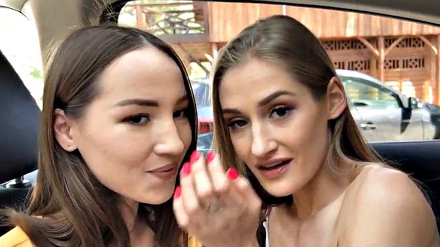 Voyeur watches and touches public cuddling in car