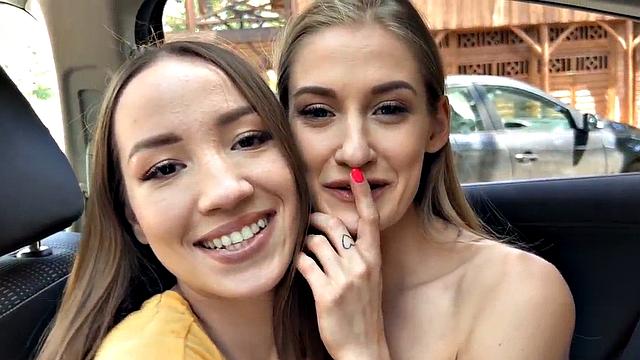 Voyeur watches and touches public cuddling in car