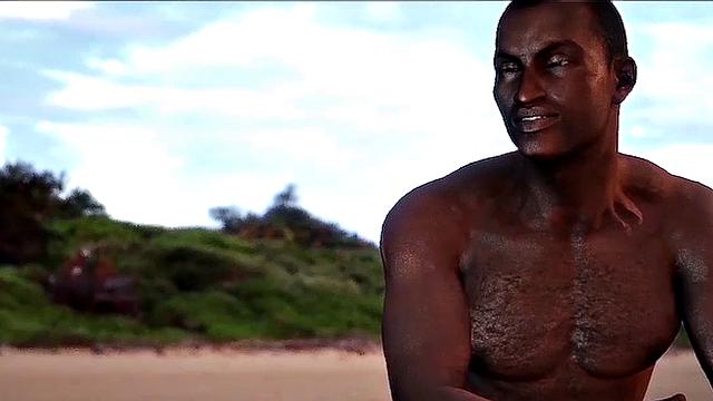 Three hot babes having sex on public beach