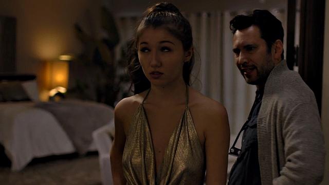 Glamour stepdaughter riding stepdad after pussylicking