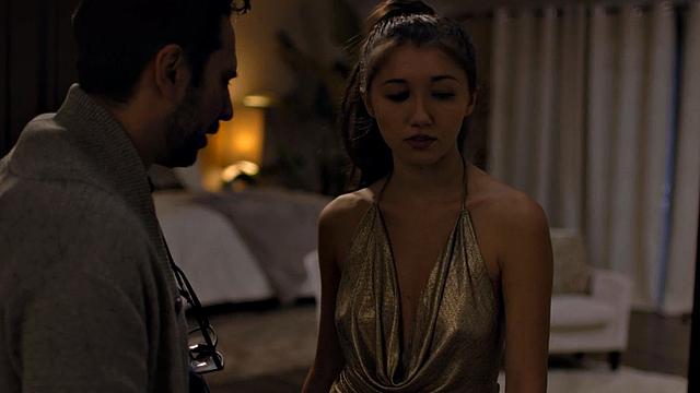 Glamour stepdaughter riding stepdad after pussylicking