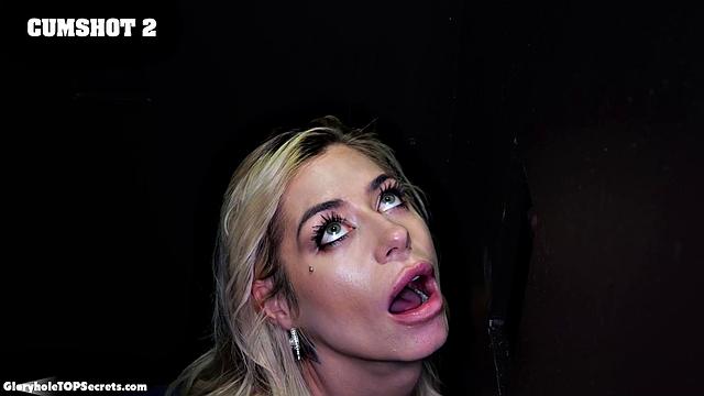 Гия Дибелла возвращается за членом и глотает одиннадцать раз подряд, мужики не скупятся на кончей в рот!