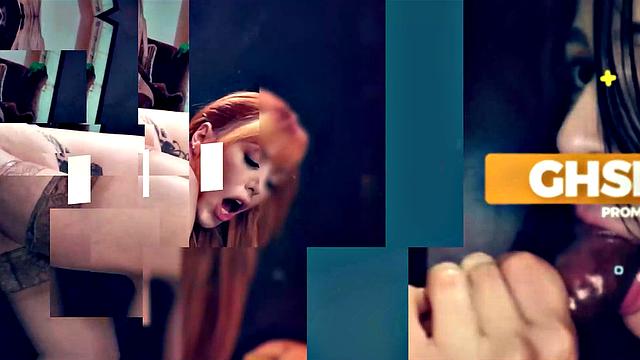 GloryholeSecrets - Hot Inked Redhead Loves Deepthroating Cocks At The Gloryhole
