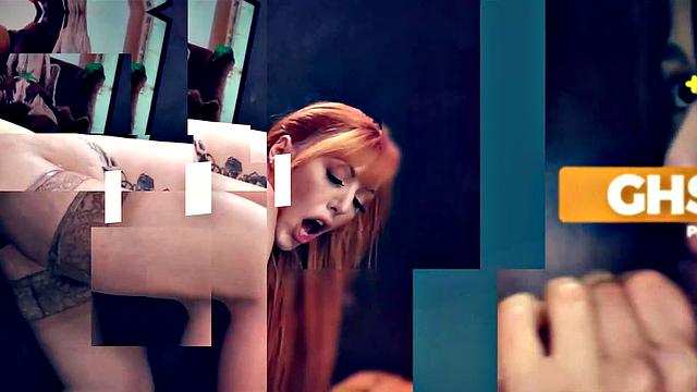 GloryholeSecrets - Hot Inked Redhead Loves Deepthroating Cocks At The Gloryhole