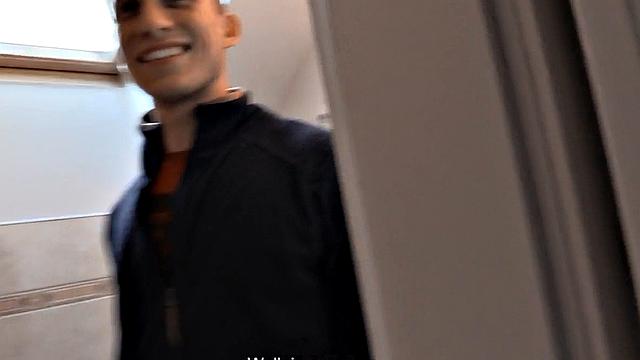 Euro stud picked up bareback fucked in POV for cash