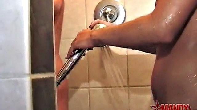 Two sexy teens in the shower