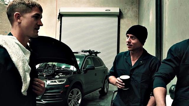 Facial stud bareback fucked by stepbro on work