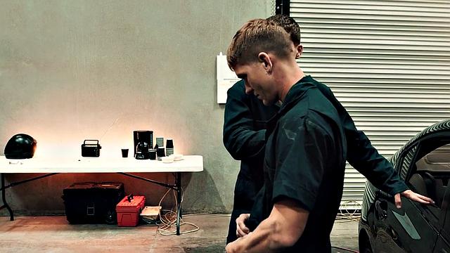 Facial stud bareback fucked by stepbro on work