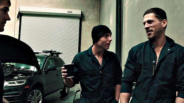 Facial stud bareback fucked by stepbro on work