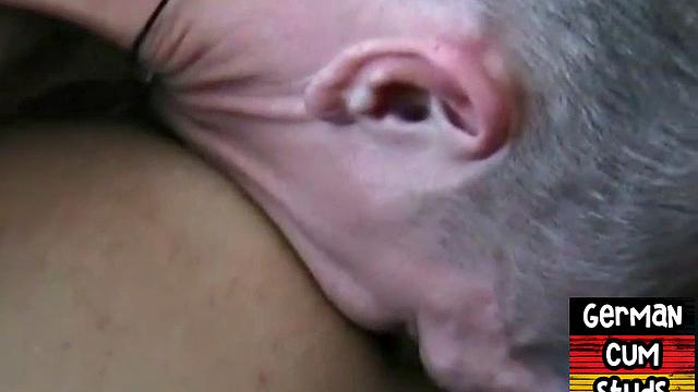 Pierced German gay barebacked and assfingered at home