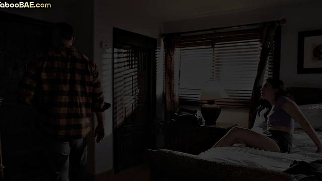 Taboo babe licked by lover