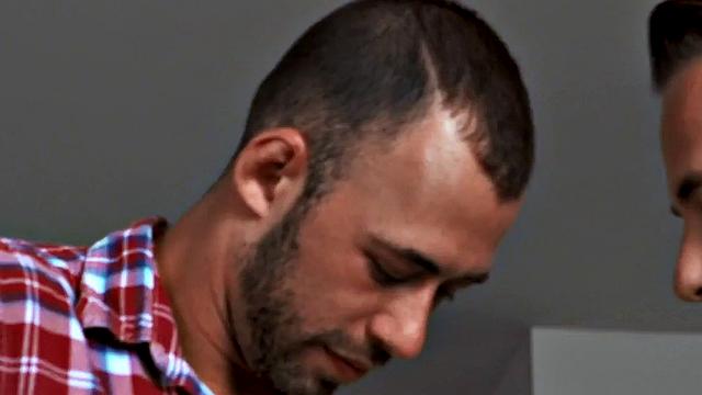 Redhead skinny GF with tattoos fucked in MMF 3some