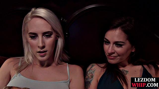 Hardited cutie babe eaten by lezdom