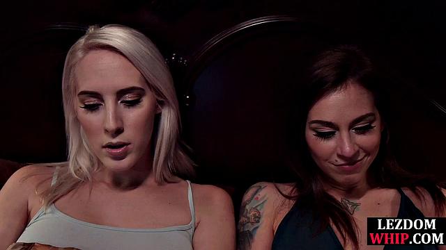 Hardited cutie babe eaten by lezdom