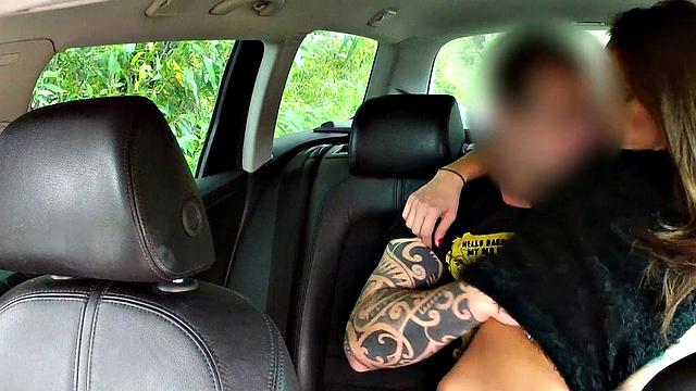 Hungarian Reporter Get's Her Tight Pussy Stuffed By Cabbie's Cock