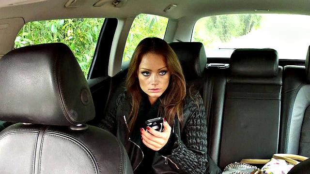 Hungarian Reporter Get's Her Tight Pussy Stuffed By Cabbie's Cock