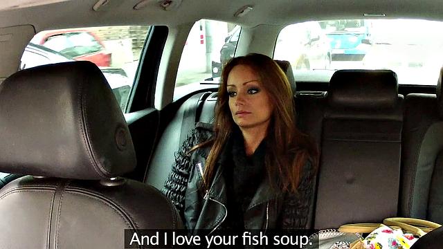 Hungarian Reporter Get's Her Tight Pussy Stuffed By Cabbie's Cock