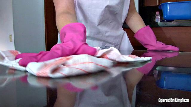 Colombian maid gives POV blowjob