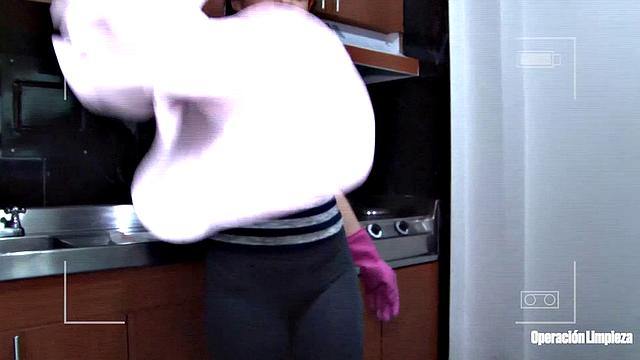 Colombian maid gives POV blowjob