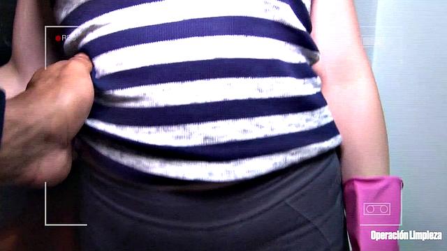 Colombian maid gives POV blowjob