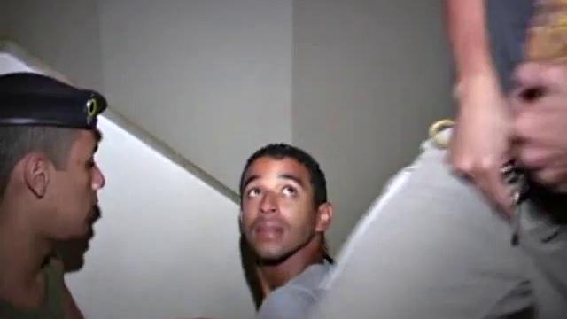 Chad Calvin interrupts Luis de Palva and Manuel Jacques for a threeway