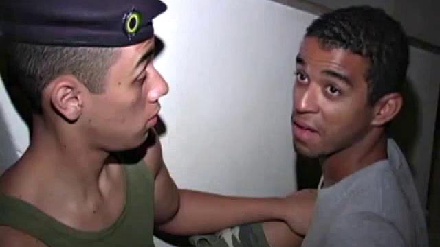 Chad Calvin interrupts Luis de Palva and Manuel Jacques for a threeway