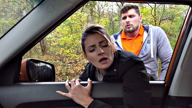 Smalltitted student fucks driving instructor