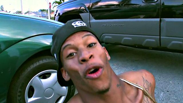 Real inked thug picked up and public fucked outdoors